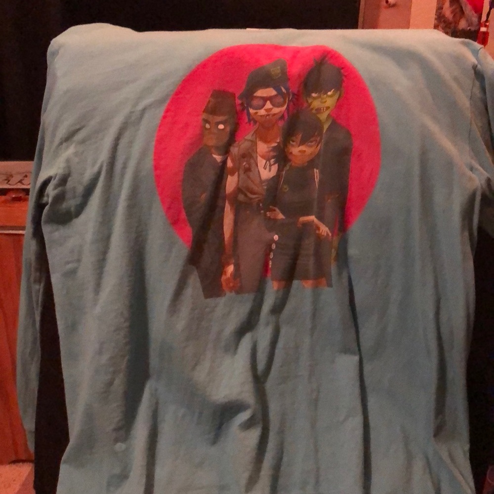 blue Gorillaz long sleeve:
